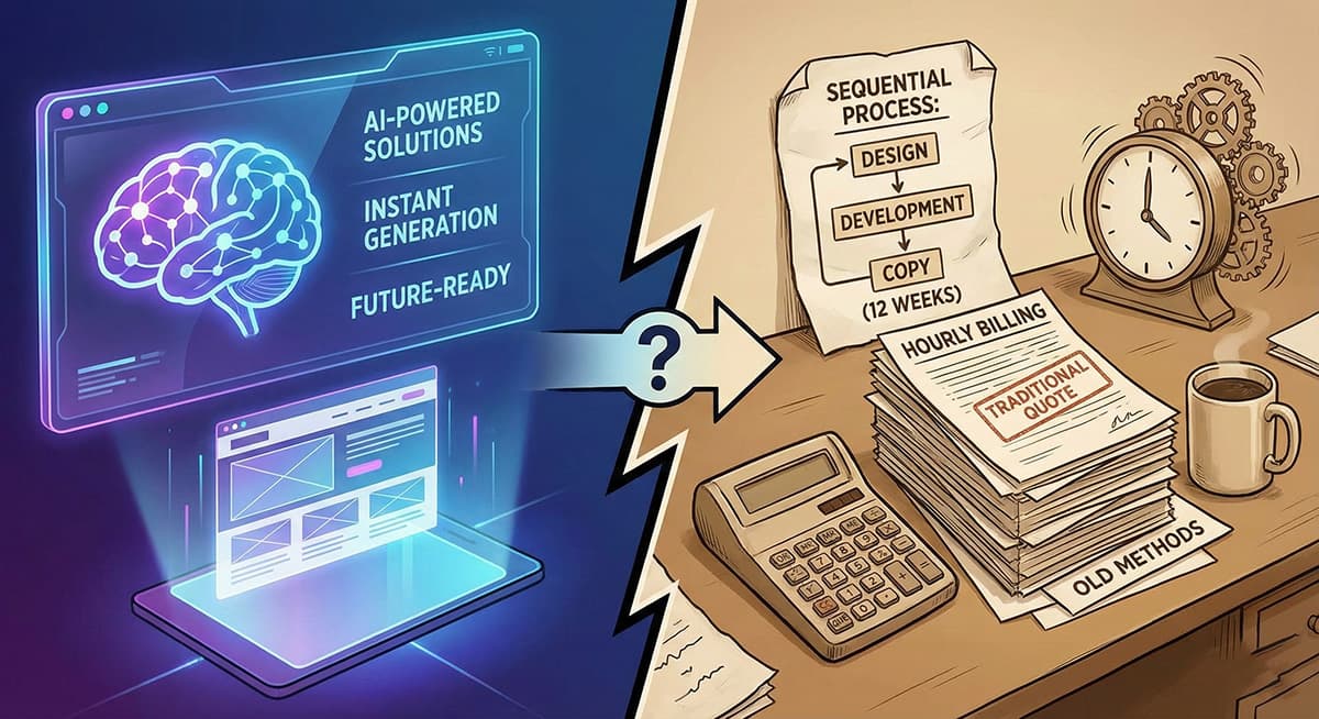 AI bij webbureau's: de belofte vs. de offerte