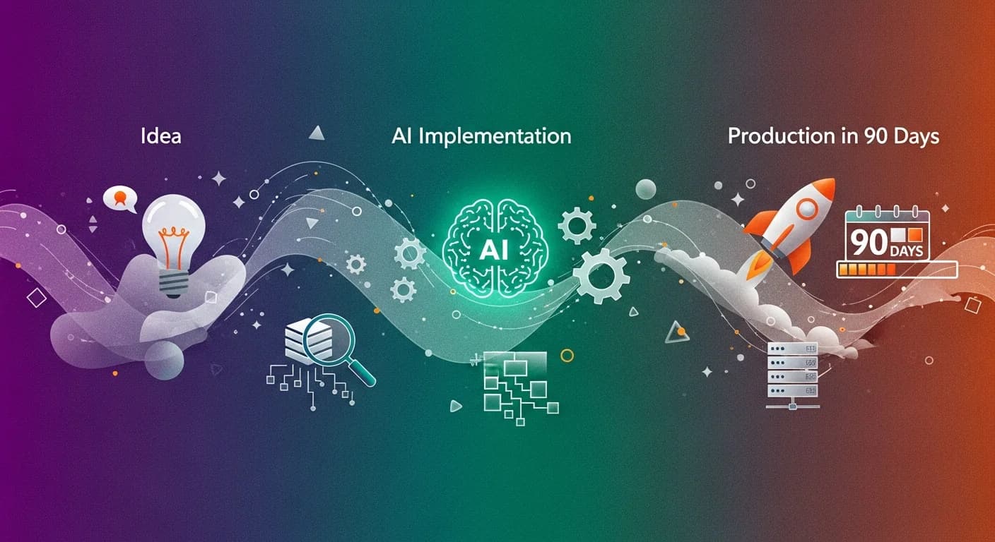Ai implementatie stappenplan: van idee tot productie in 90 dagen